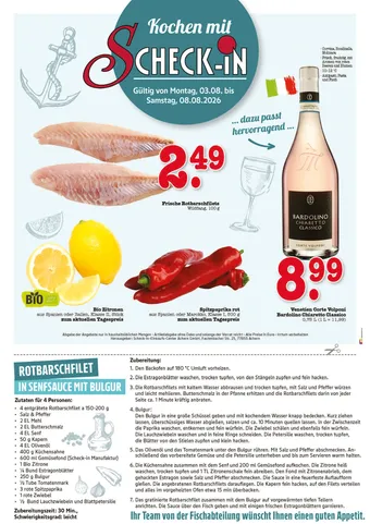 Fischrezept und Produktangebote