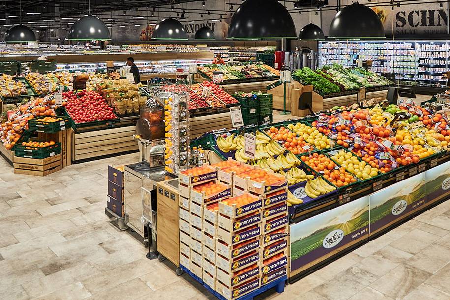 Obst und Gemüse Abteilung