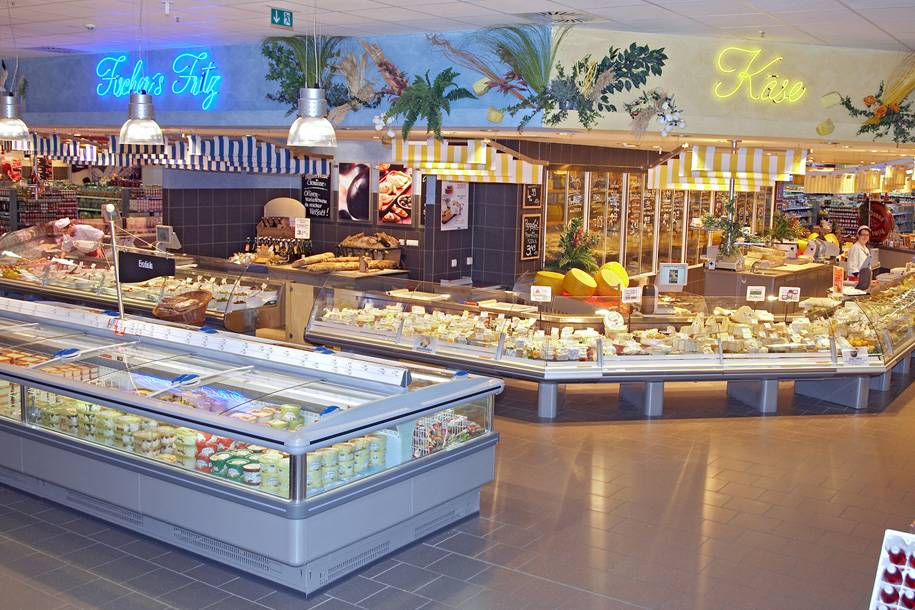 Fisch- und Käsetheke