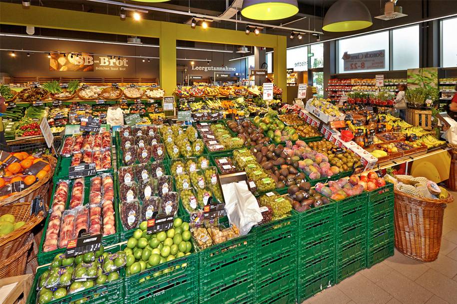 Obst und Gemüse Abteilung